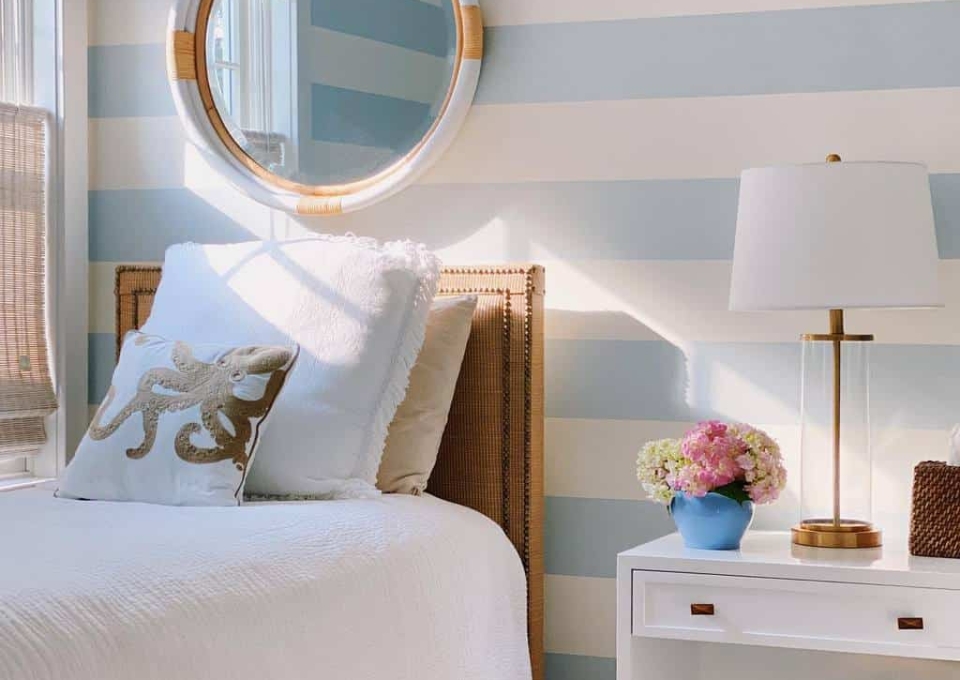 Wall Coastal Bedroom Ideas Barbarastraubinteriors