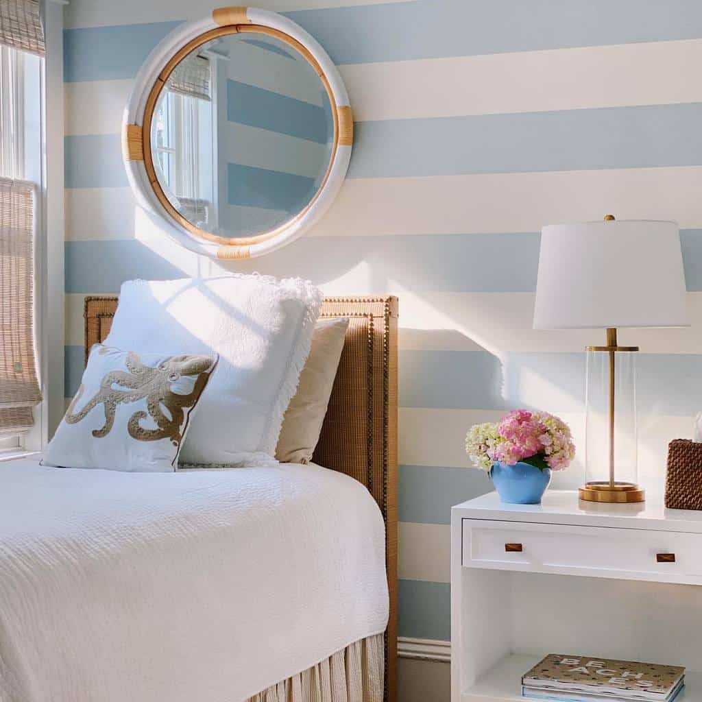 Wall Coastal Bedroom Ideas Barbarastraubinteriors