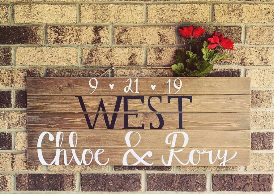 Wedding Wood Sign Ideas Featheredfontsdesign