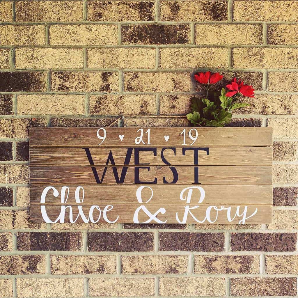 Wedding Wood Sign Ideas Featheredfontsdesign