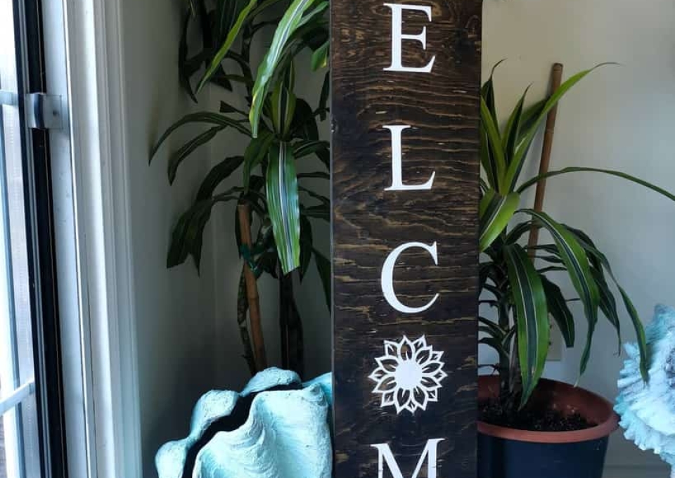 Welcome Wood Sign Ideas Deerlylovedhomecreations