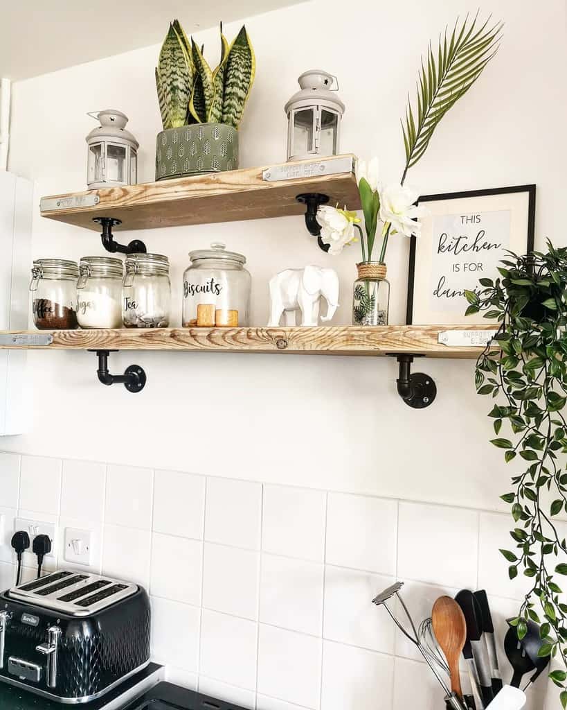 Wood Kitchen Shelf Ideas Florellaclean