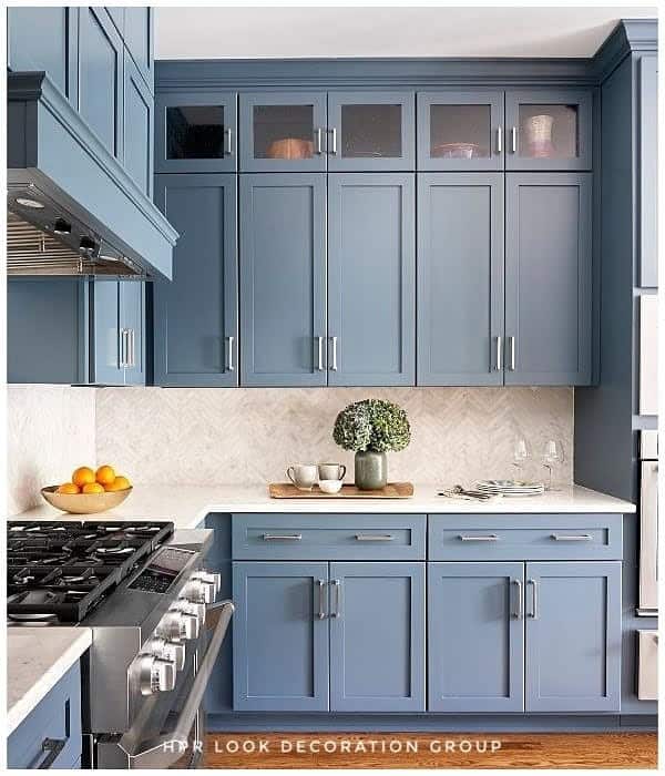 Blue Kitchen Cabinet Color Ideas Hpr Look