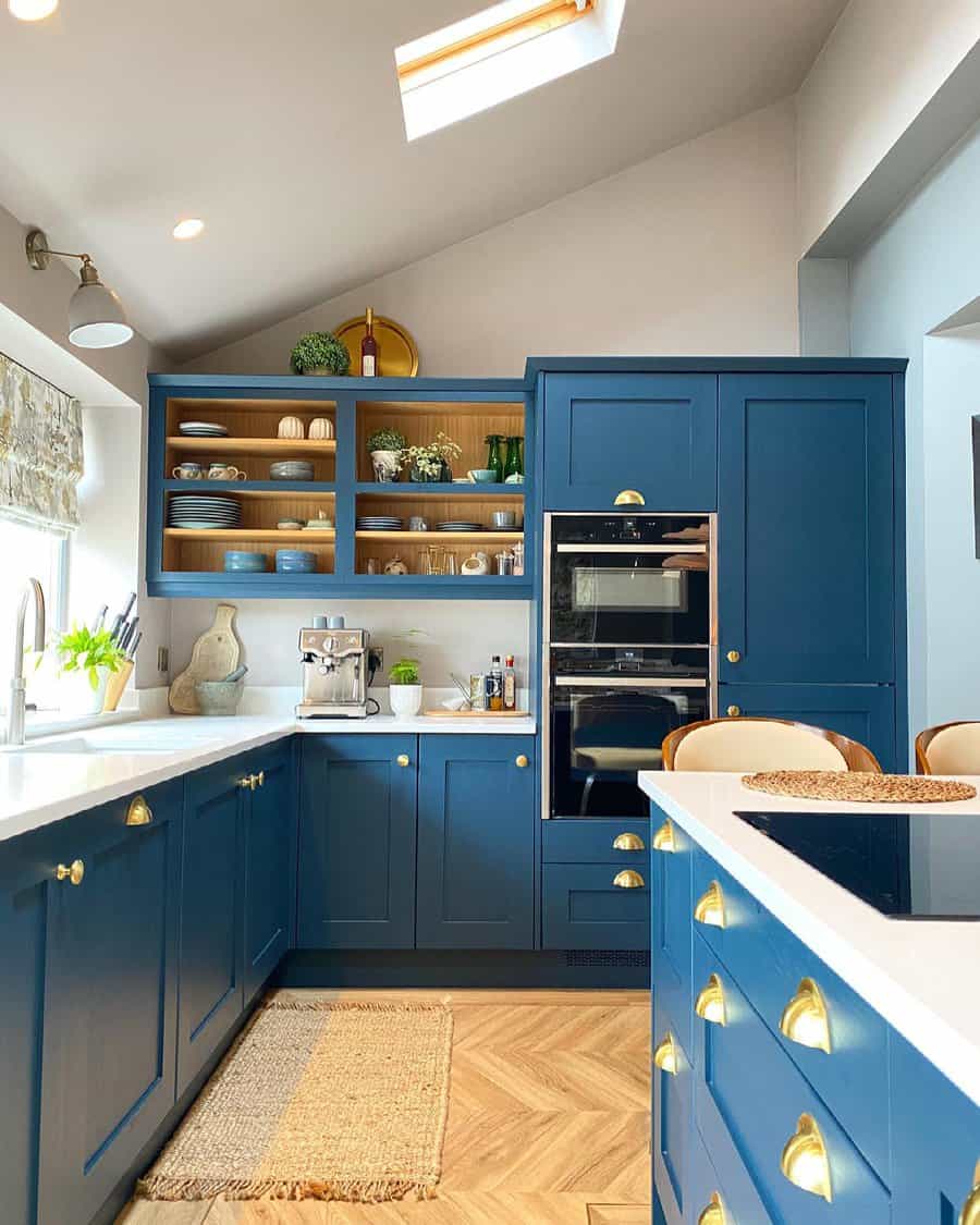 Blue Kitchen Cabinet Color Ideas Somethingbluehome