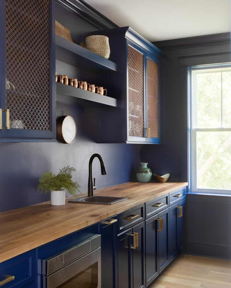 Blue Kitchen Cabinet Color Ideas Theguesthousestudio