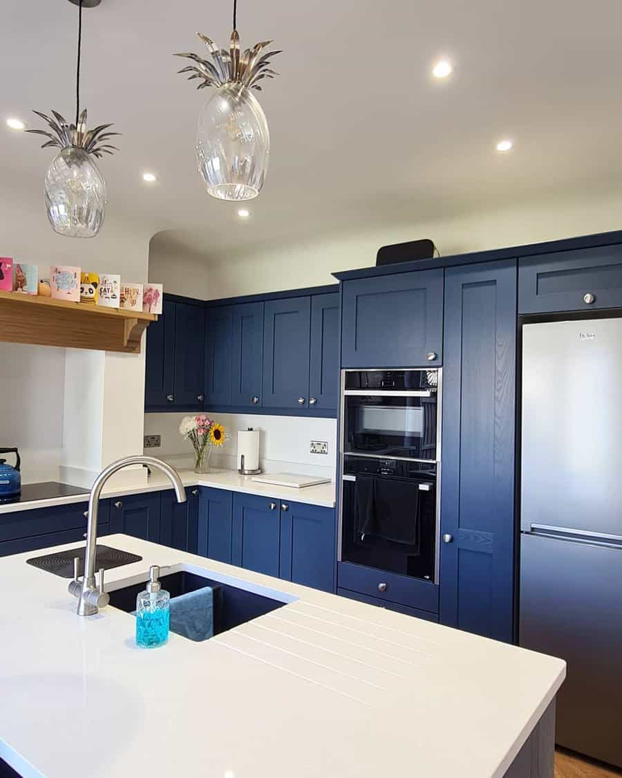 Blue Kitchen Cabinet Color Ideas Ugly Duckling Renovation