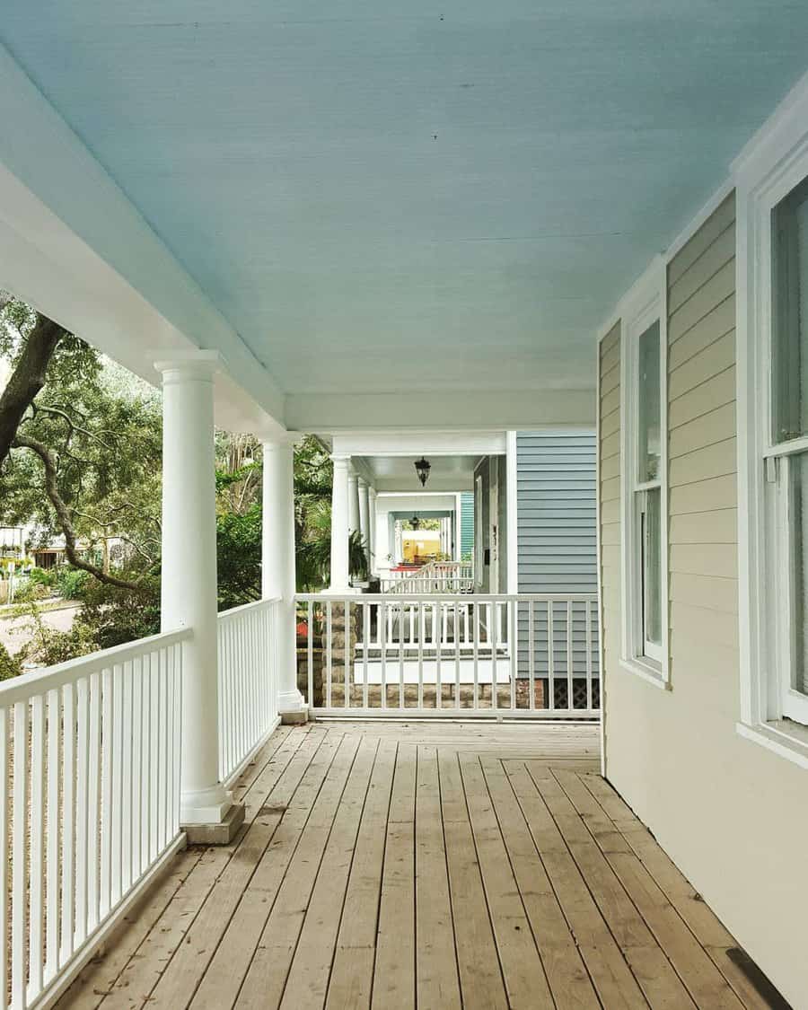 Blue Porch Ceiling Ideas Mrskaystiles