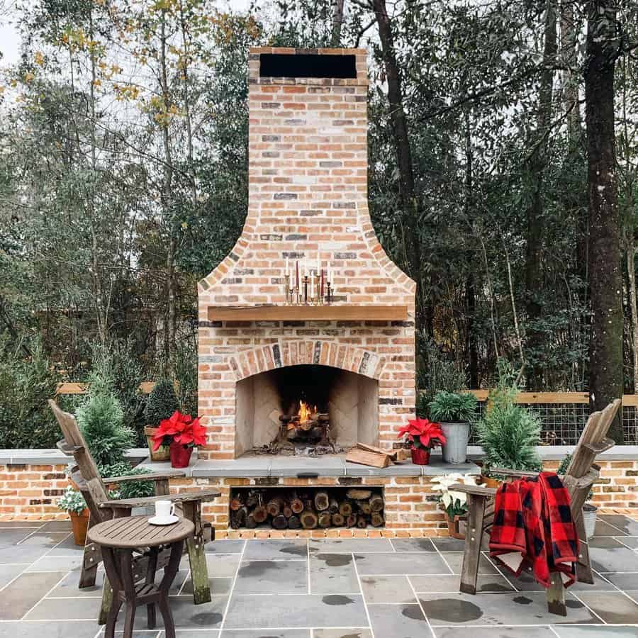 Brick Fireplace Tile Ideas Smoketreelandscape