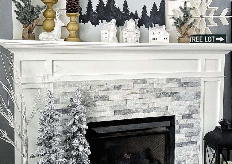 Christmas Fireplace Decor Ideas Lobi Design