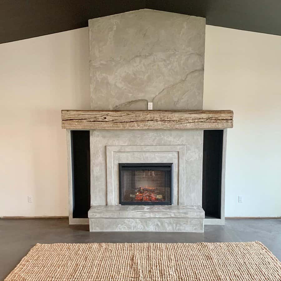 Concrete Fireplace Hearth Ideas Landclanadventures