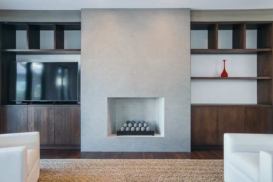 Concrete Fireplace Wall Ideas Artistic Finishes