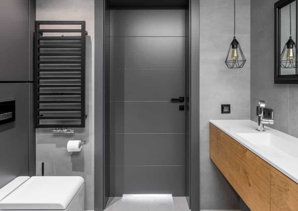 Dark Color Bathroom Door Ideas