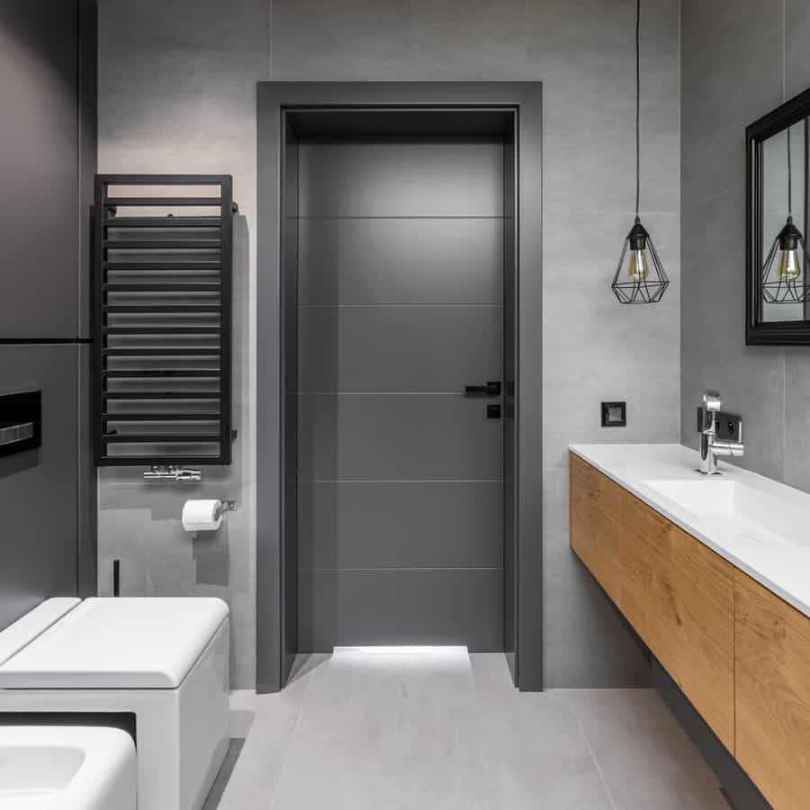 Dark Color Bathroom Door Ideas