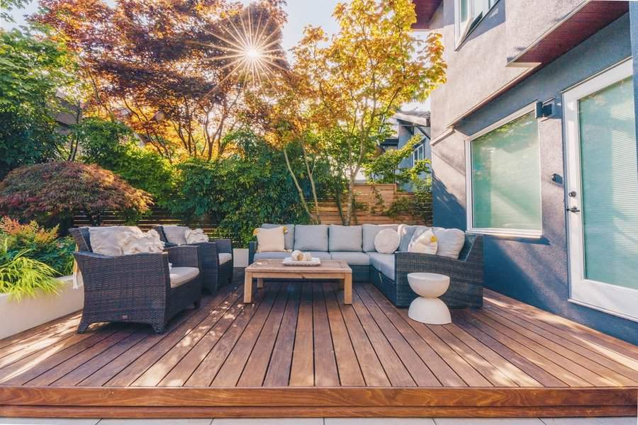 Deck Backyard Landscaping Ideas On A Budget Insideout Designbuild