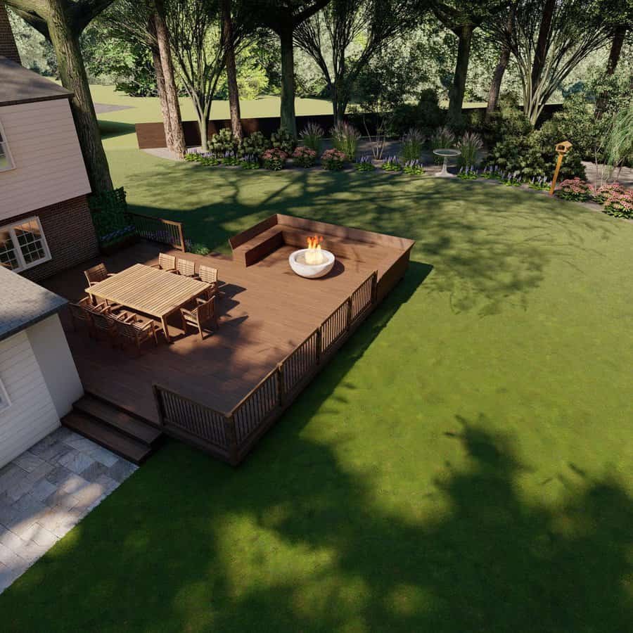 Deck Backyard Landscaping Ideas On A Budget Tilly Design