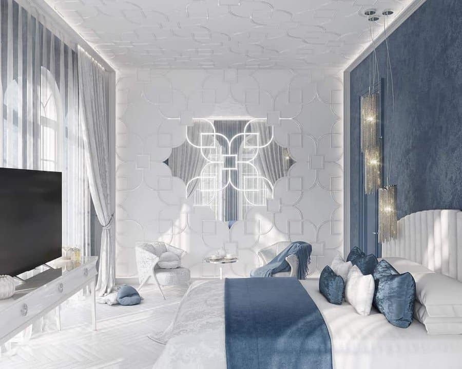 Elegant Blue Bedroom Ideas Design Fay