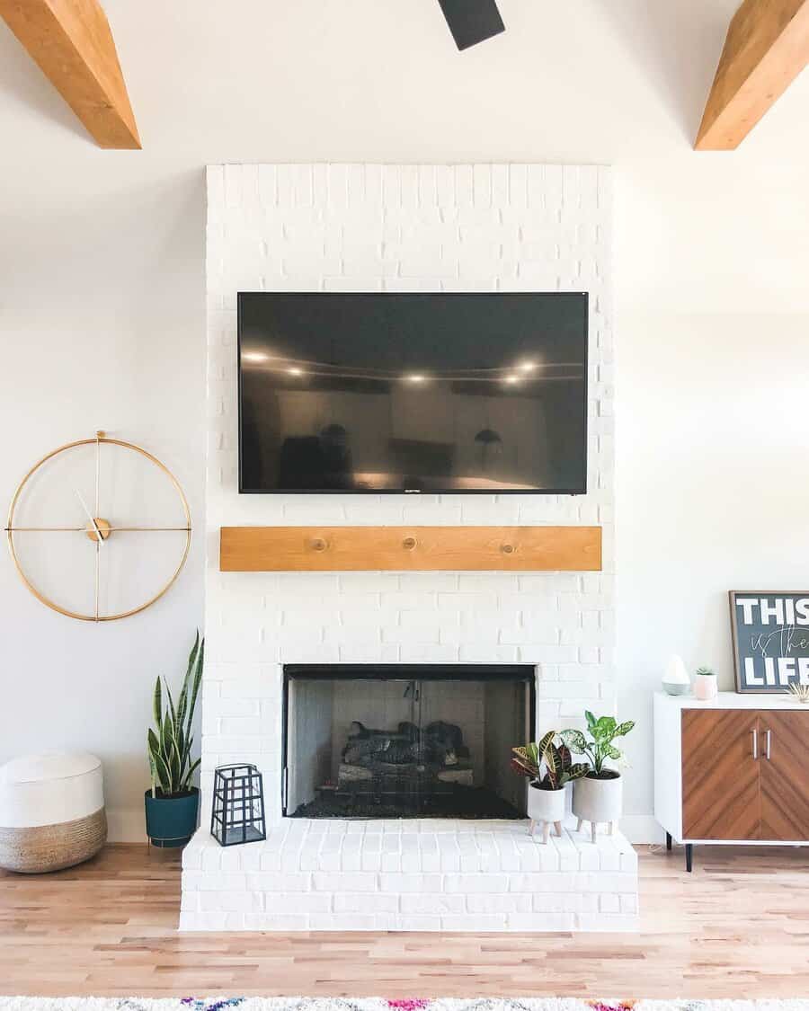 Fireplace Wall Ideas With Tv Thephillipsfarmhouse