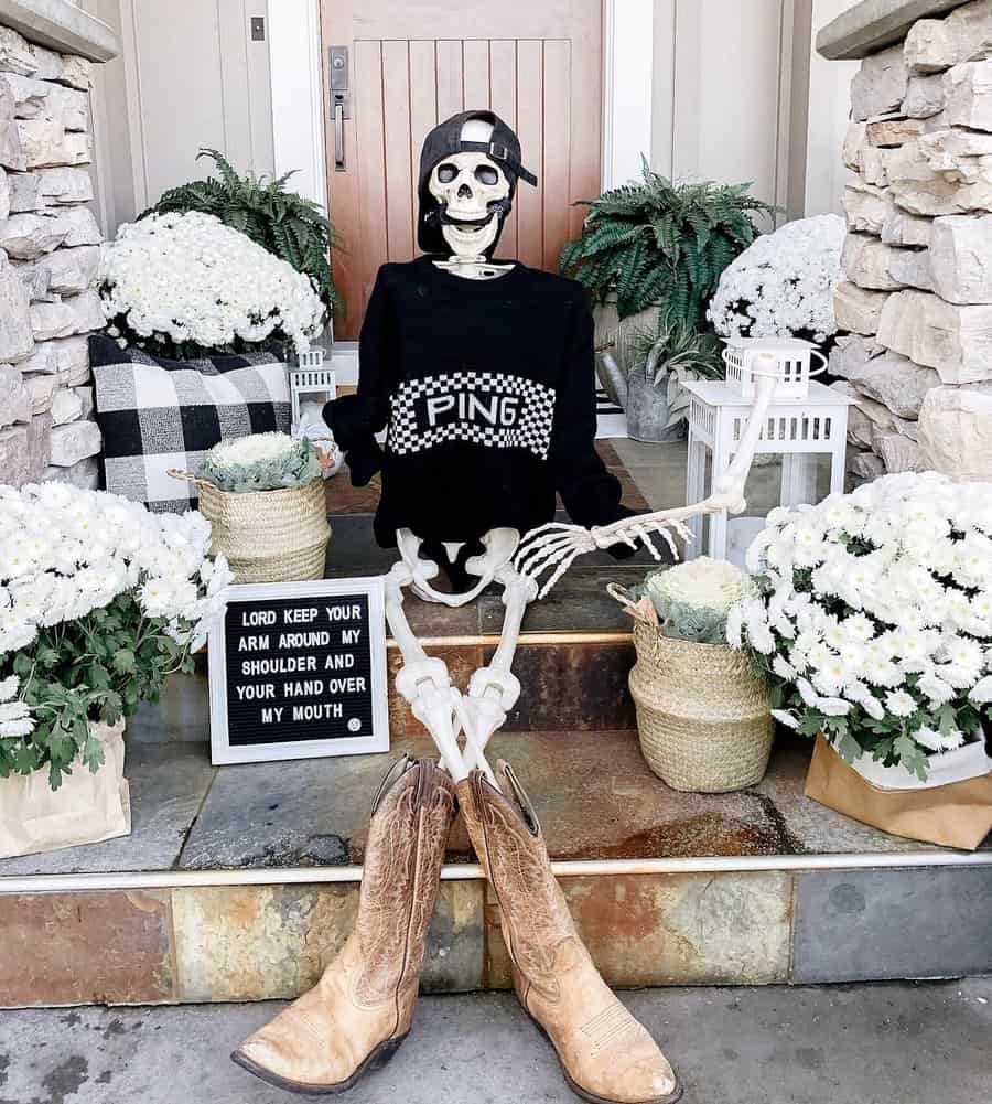 Front Door Halloween Decoration Ideas Remarkablemoderncottage