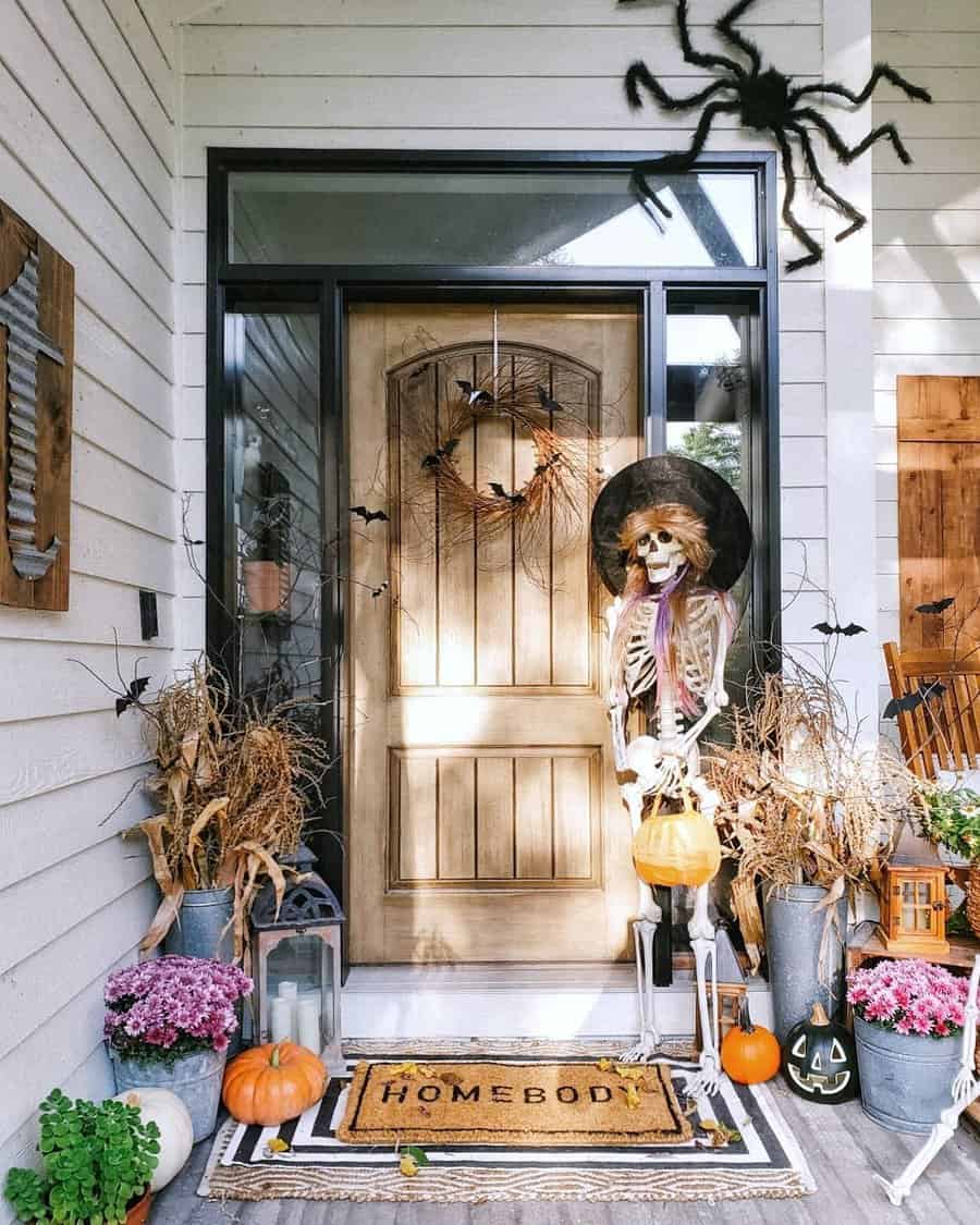 Front Door Halloween Decoration Ideas Truemanstreasures