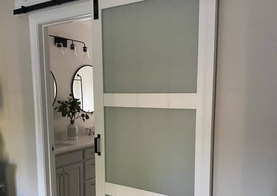 Glass Panel Bathroom Door Ideas Fkhomestaging