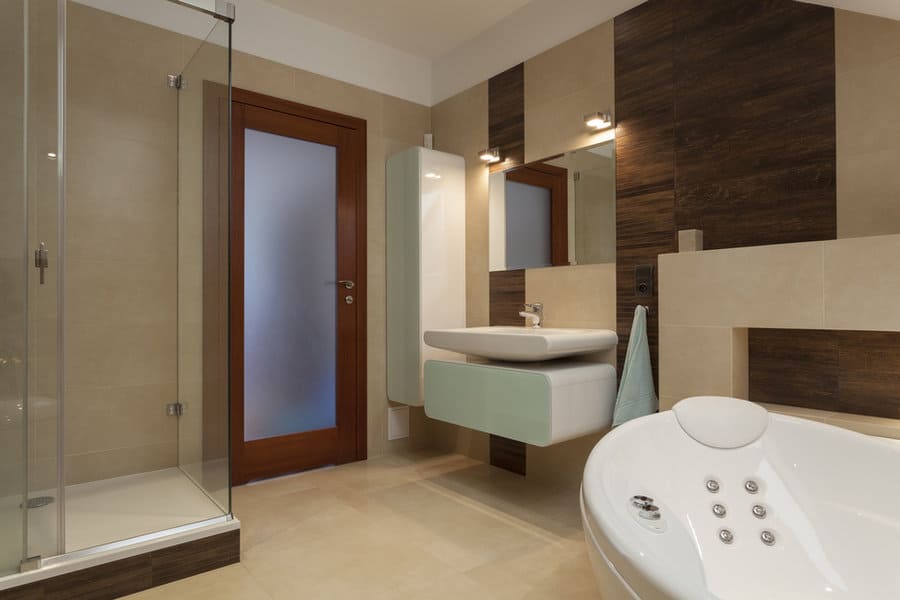 Glass Panel Bathroom Door Ideas