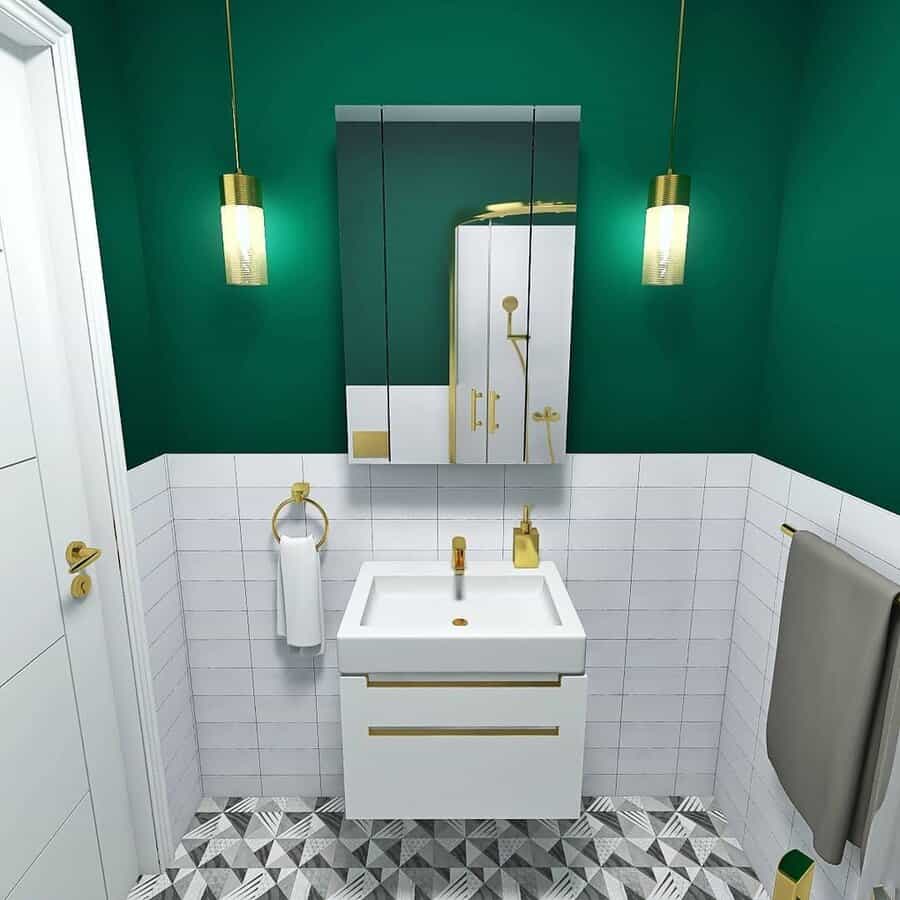 Green Bathroom Paint Ideas Keramzytowy Domek