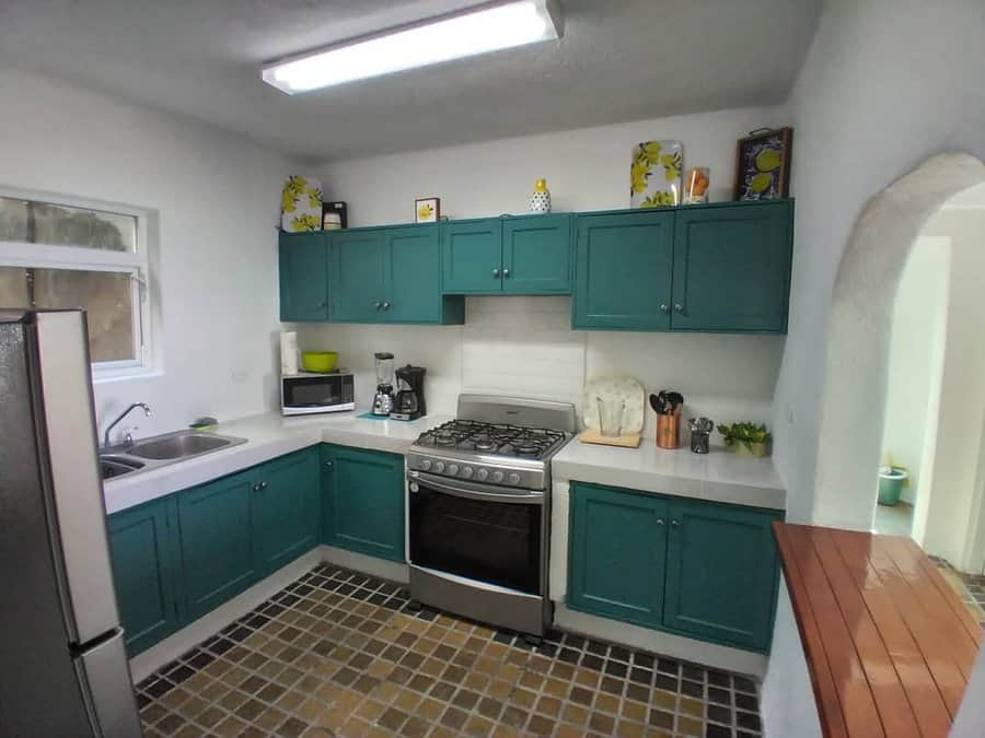 Green Painted Kitchen Cabinet Ideas Manzanillorentals