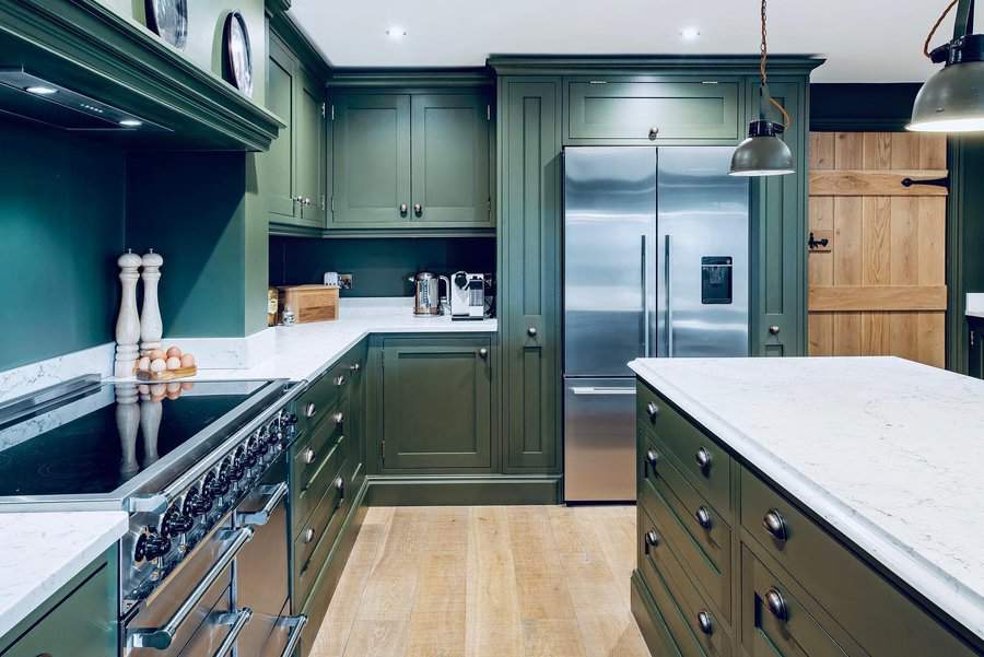 Green Painted Kitchen Cabinet Ideas Shakerandmaykitchens