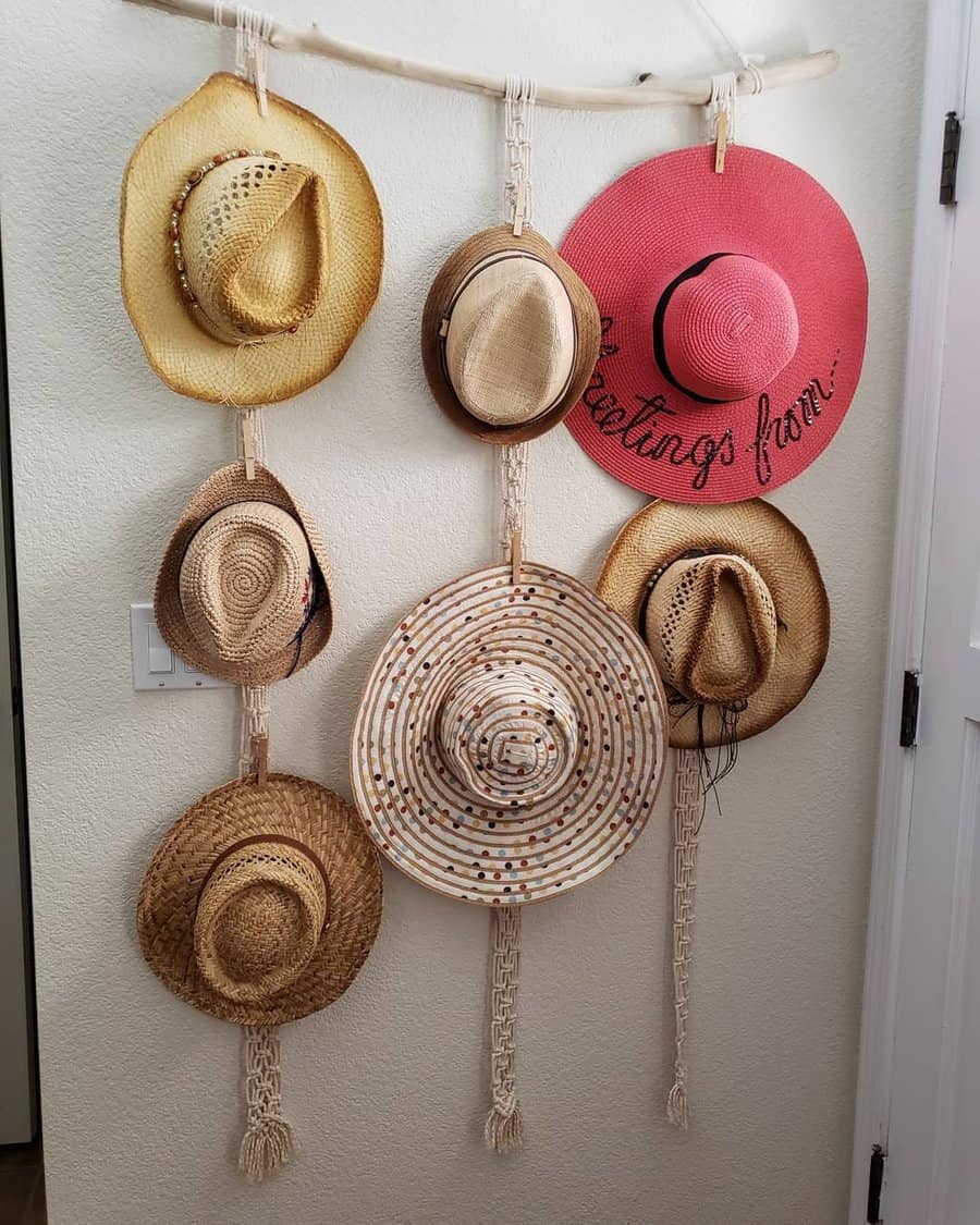 Hanging Hat Rack Ideas Knotty Gramma