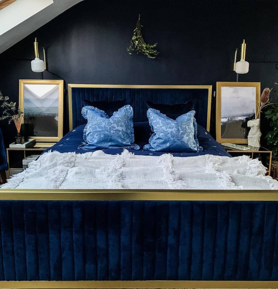 Headboard Blue Bedroom Ideas Casa Interiors