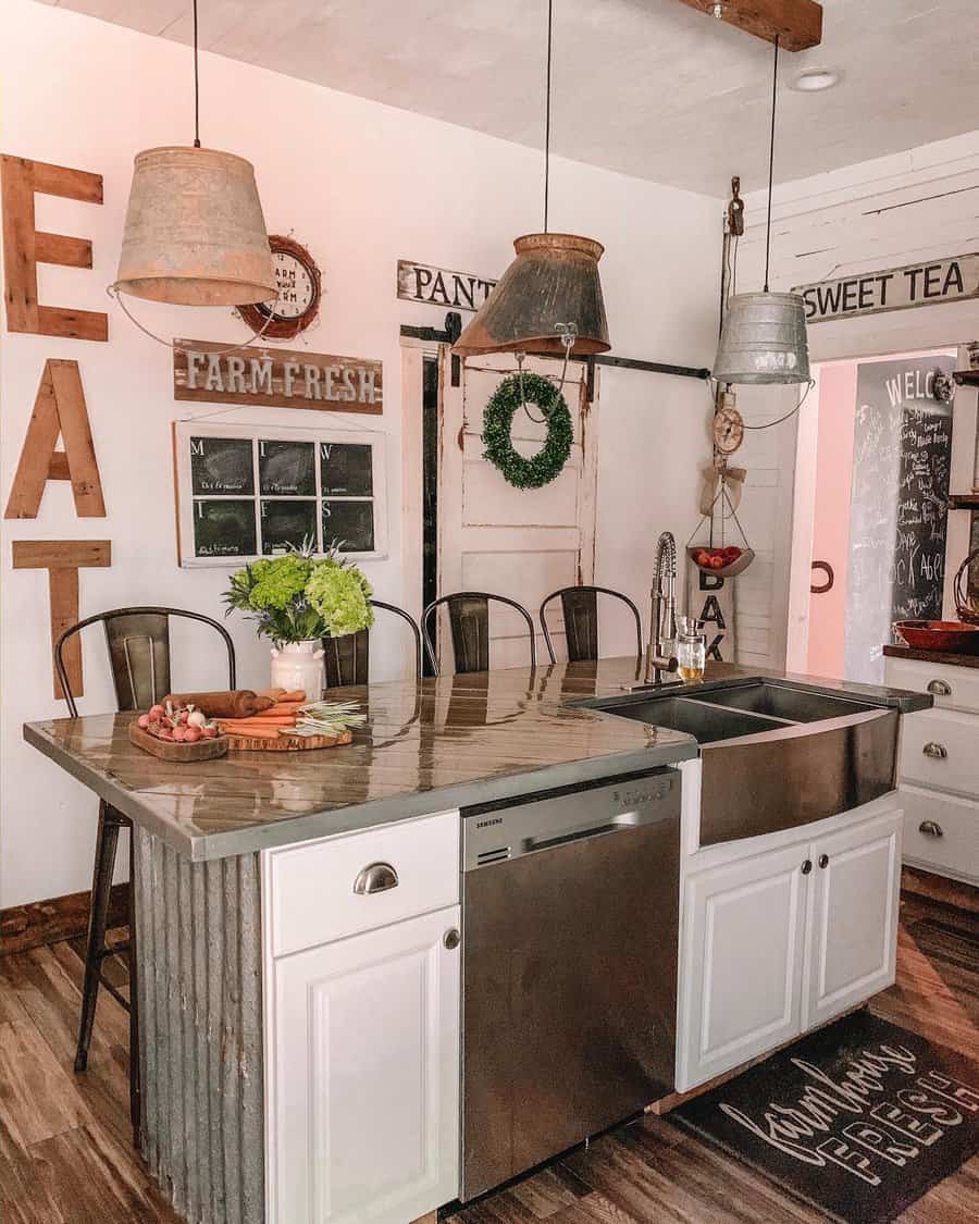 Island Kitchen Sink Ideas Brownies Forever Farmhouse