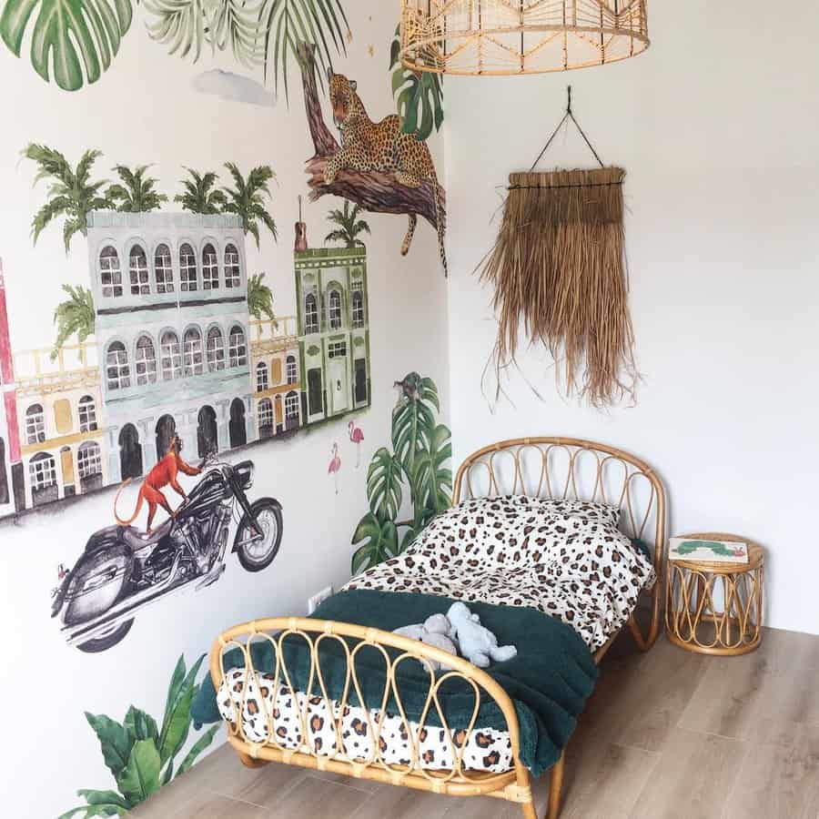 Kid Tropical Bedroom Ideas Lemenvan