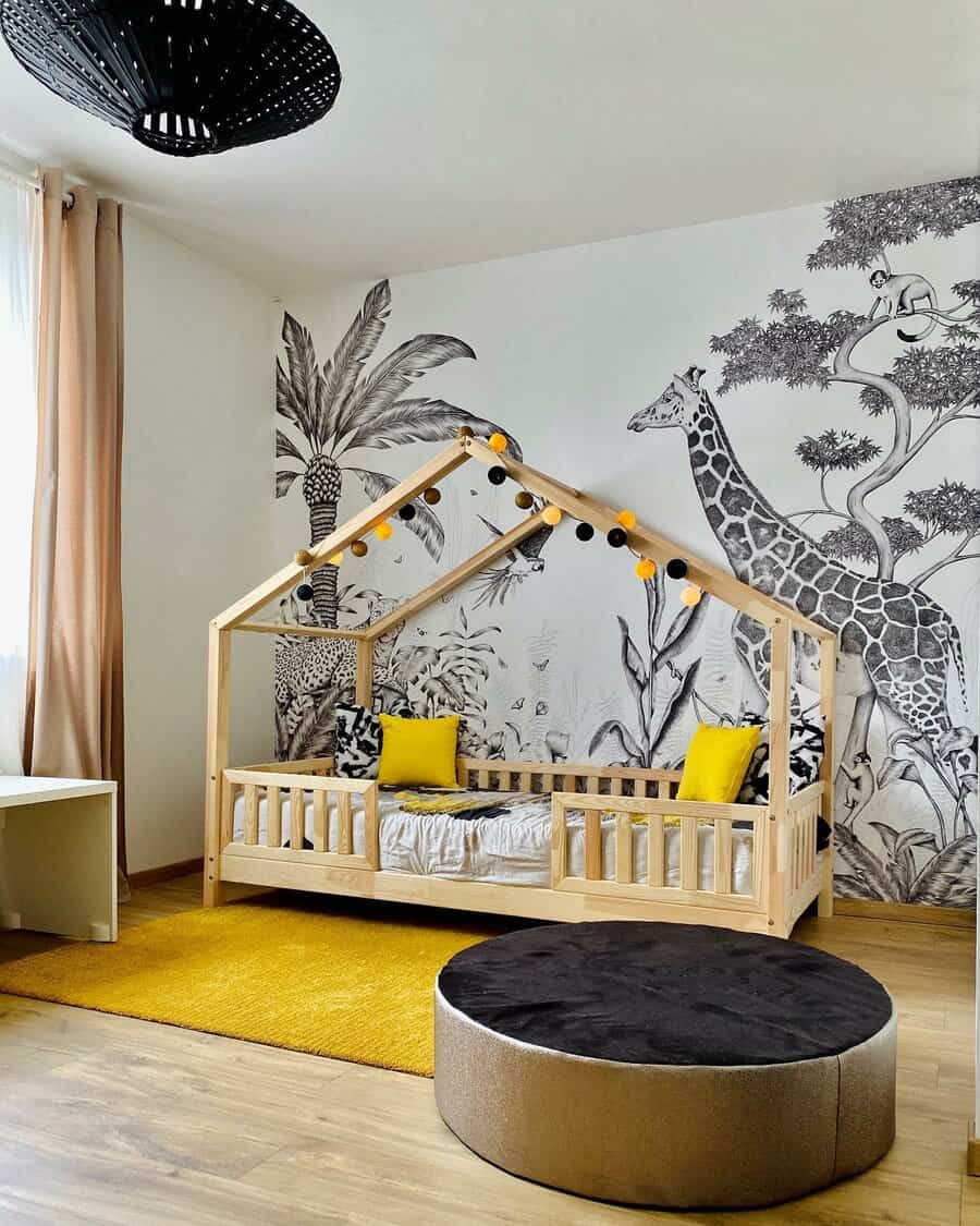 Kid Tropical Bedroom Ideas Paulinechelindecoratrice