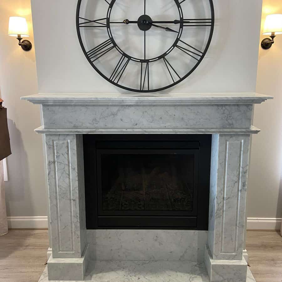 Marble Fireplace Tile Ideas Hallettstonemason