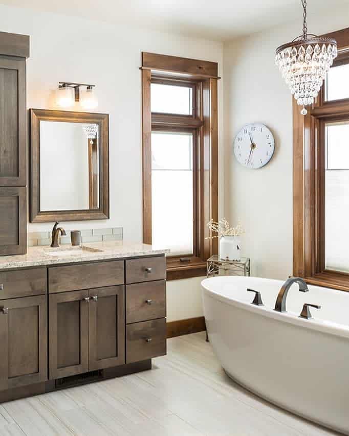 Mettalic Accent Bathroom Cabinet Ideas Questcabinetry