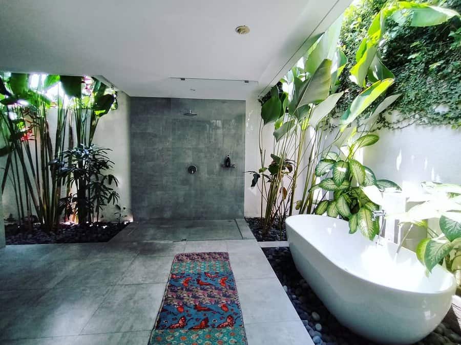 Outdoor Bathroom Design Ideas Villabikiniseminyak