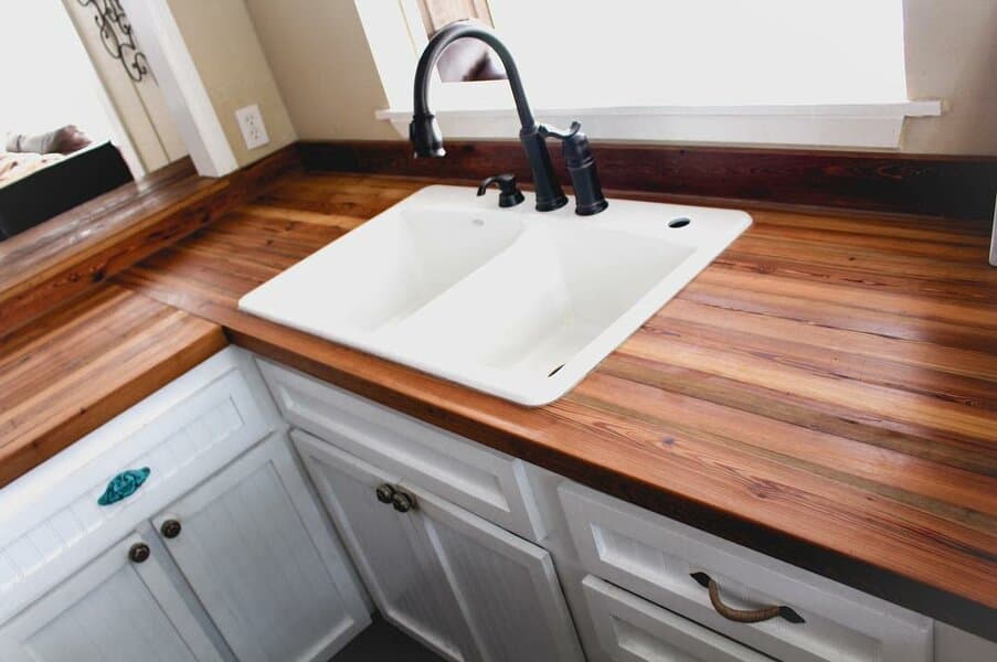 Reclaimed Wood Wood Countertop Ideas Restructured