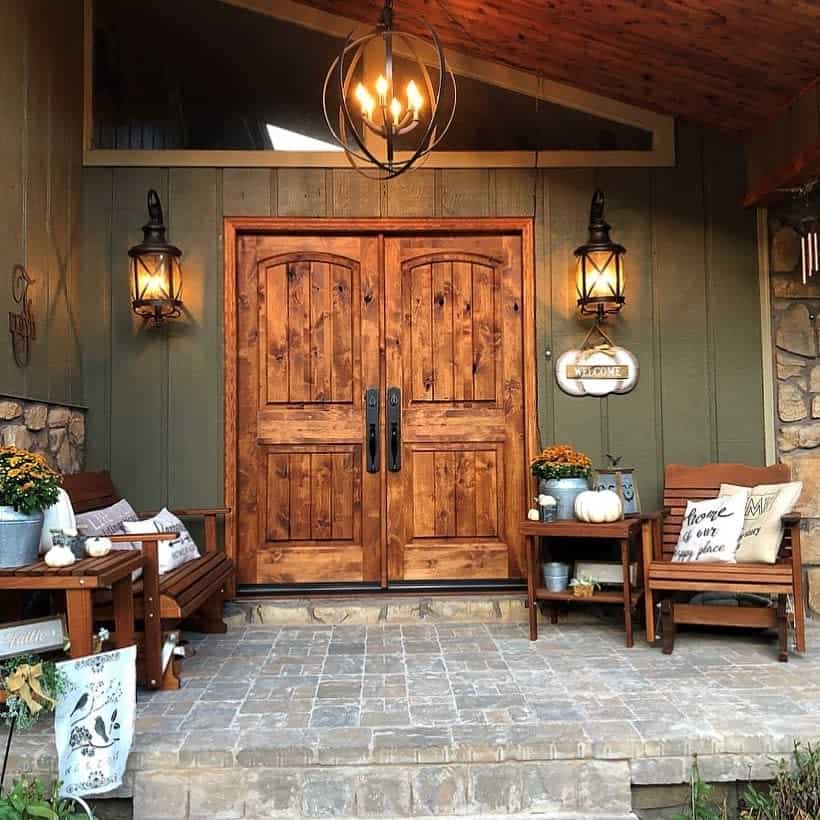 Rustic Front Patio Ideas Krosswood Doors