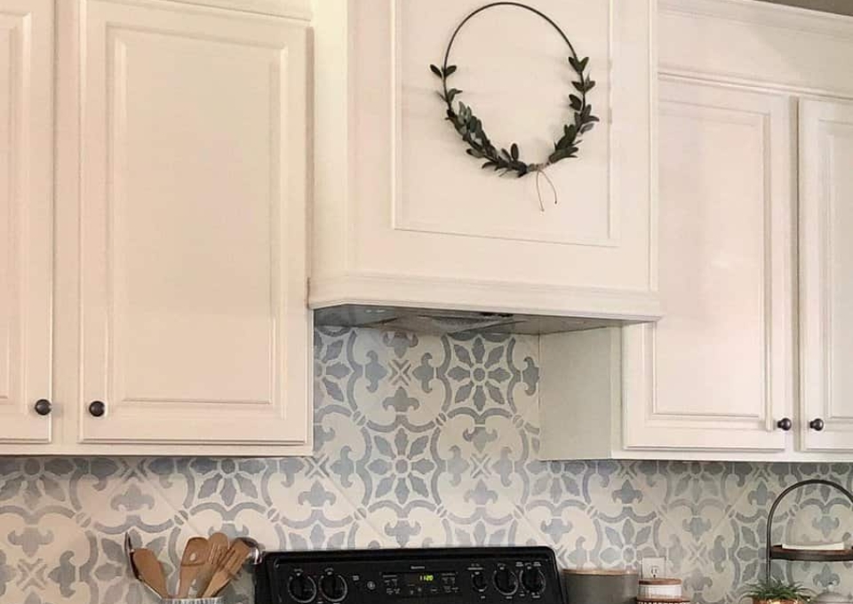 Stencil Kitchen Backsplash Ideas On A Budget Michaela Dodd