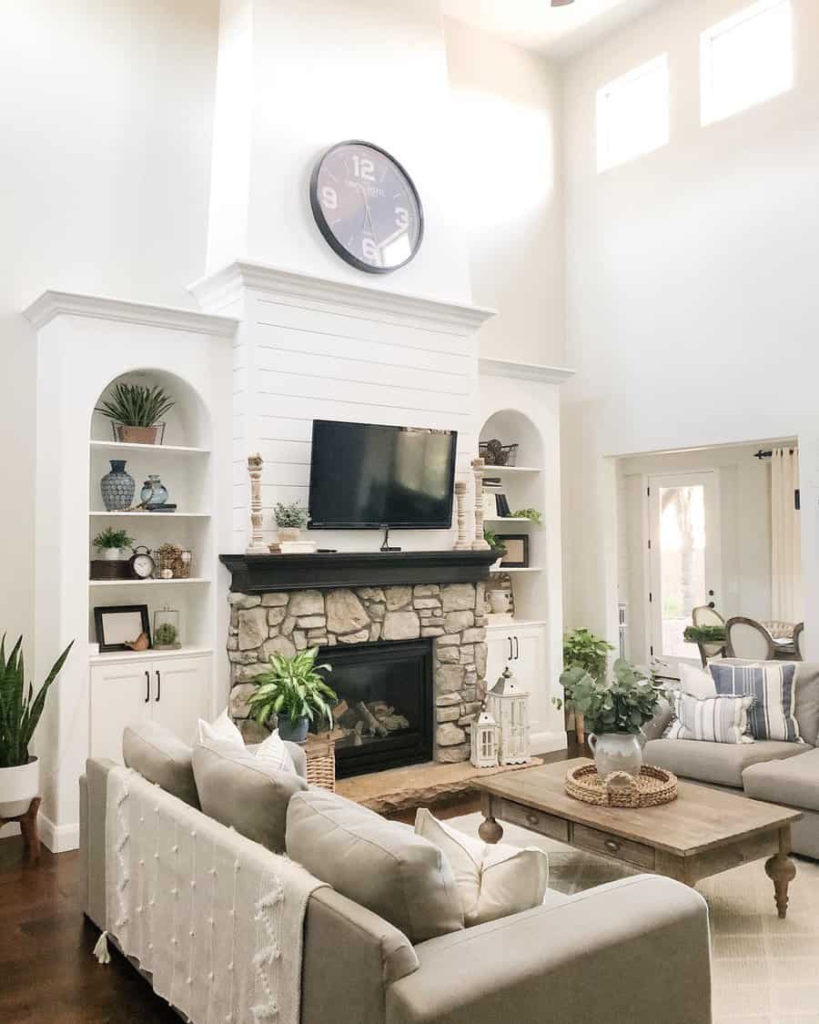 Stone Fireplace Ideas Lifeonrusticdr