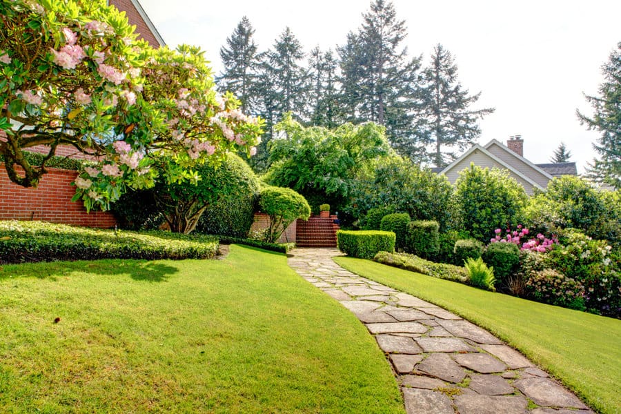 Stone Walkway Garden Path Ideas