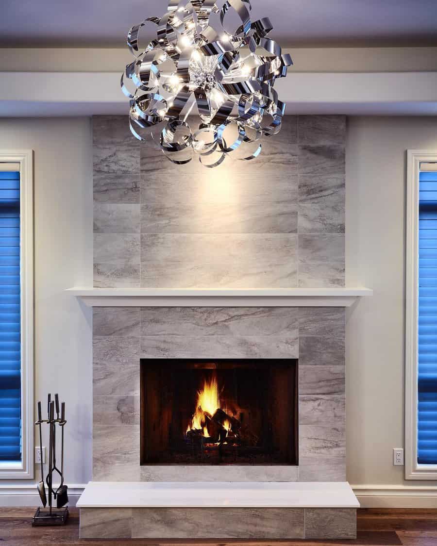 Tile Fireplace Wall Ideas Uniikdesign