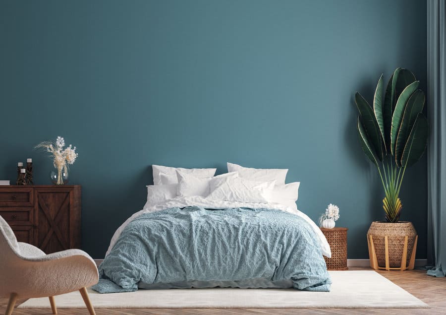 Wall Blue Bedroom Ideas