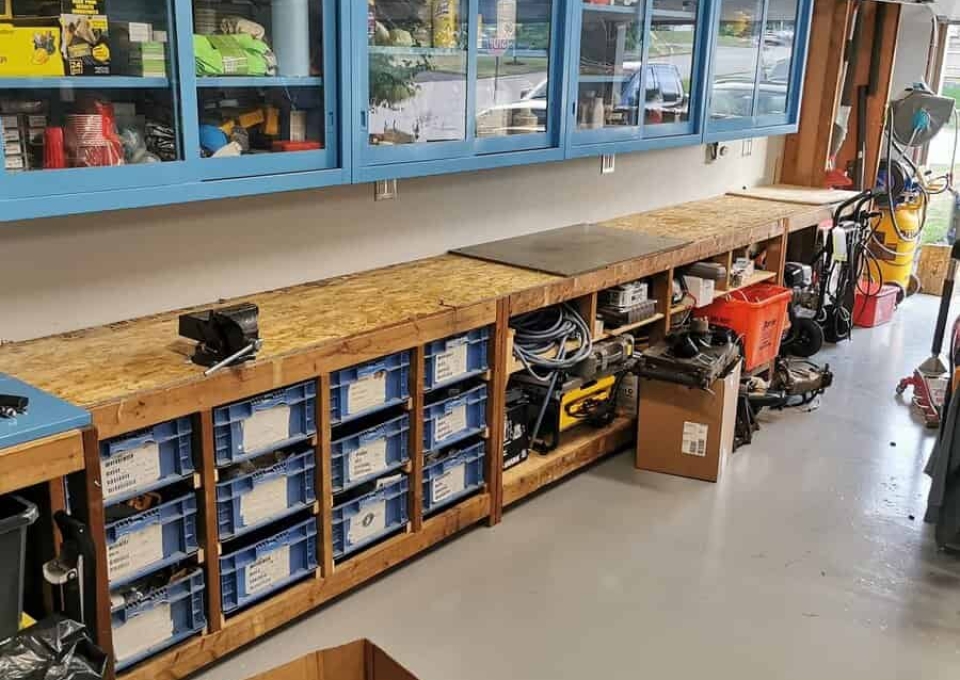 Wall Mount Garage Workbench Ideas Addicted To Projects