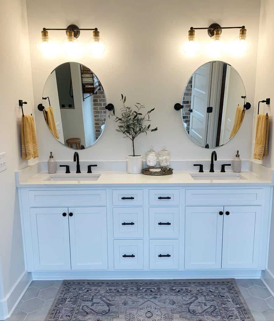 White Bathroom Cabinet Ideas Farmhouseintheboro