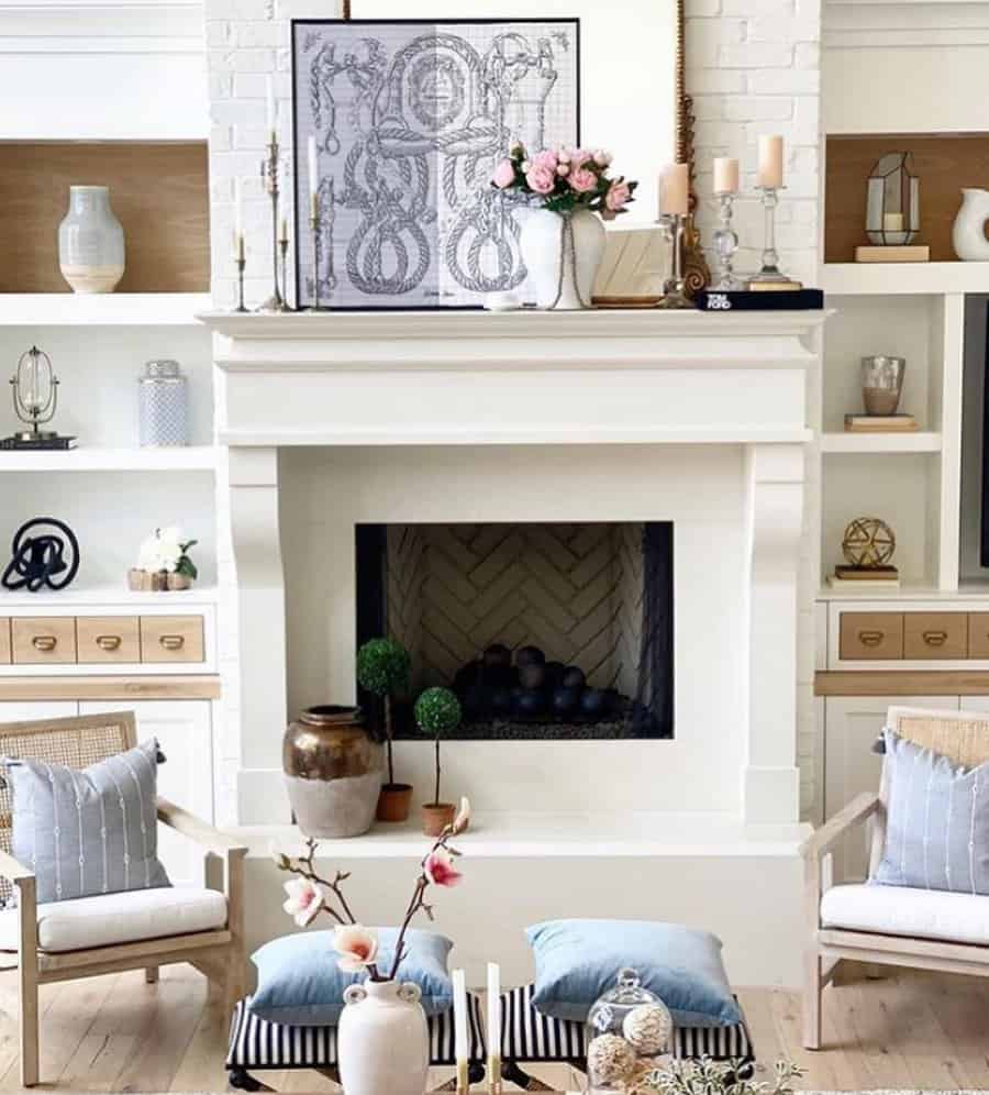 White Fireplace Hearth Ideas Jepsen Home