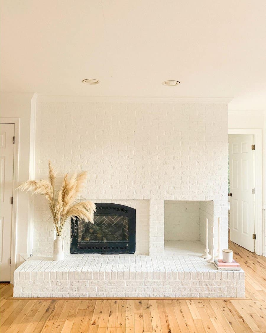 White Fireplace Tile Ideas Heartofharlow