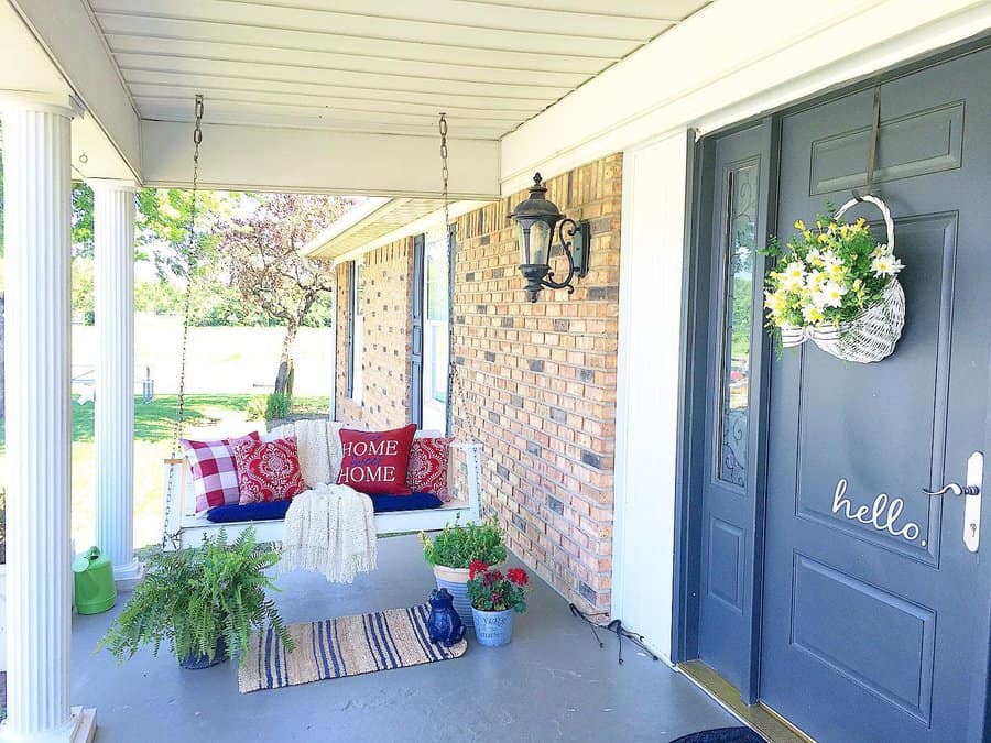 White Porch Ceiling Ideas Livesimplymodernfarmhouse