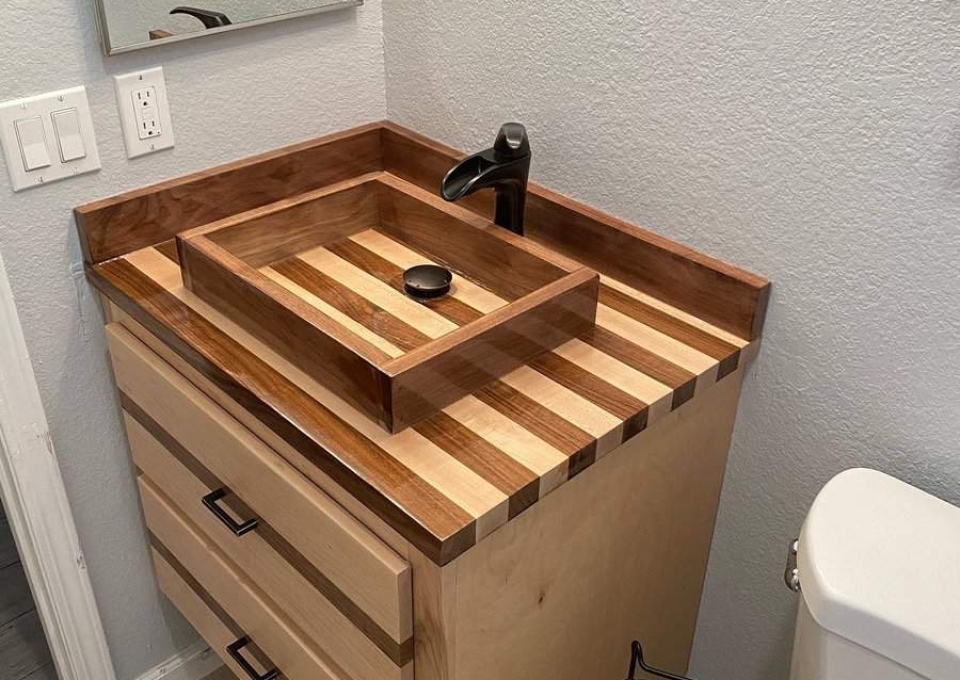 Wood Bathroom Sink Ideas Bigdudewoodworking