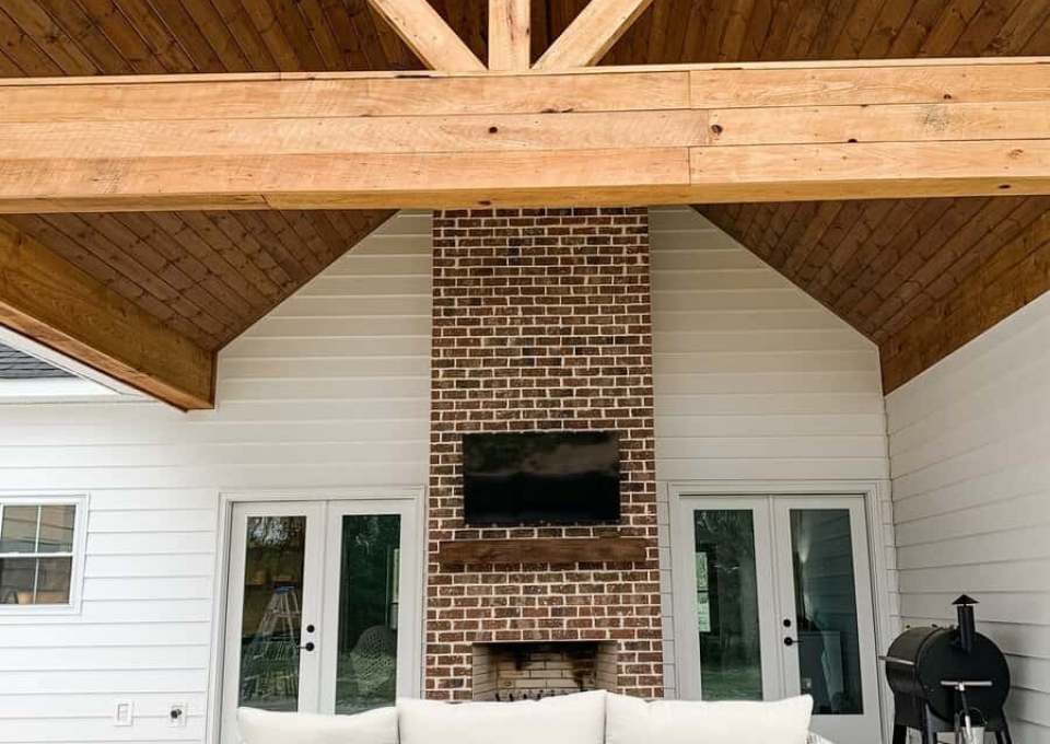 Wood Porch Ceiling Ideas Pinyanfarmhouse